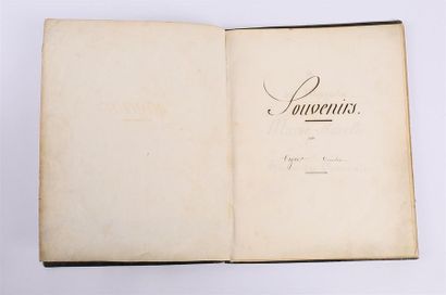 Manuscrit de poésies intitulé Souvenirs par...