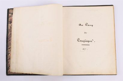 Manuscrit de poésies intitulé Souvenirs par...