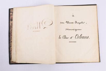 Manuscrit de poésies intitulé Souvenirs par...