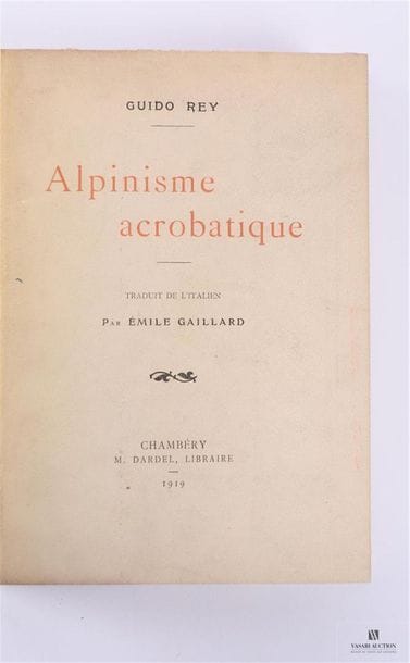 REY Guido - Alpinisme acrobatique - Chambéry...