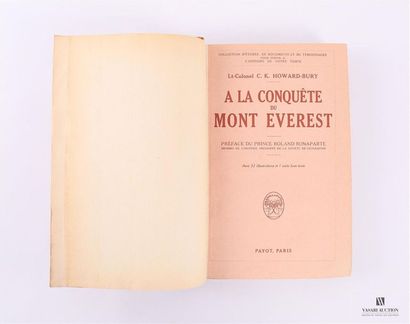 HOWARD-BURY C. K. Lt-Colonel - A la conquête...