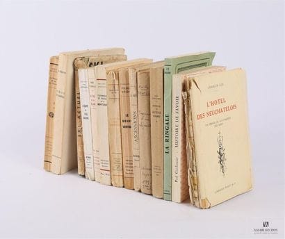 [MONTAGNE]
Lot de quatorze ouvrages : 
-...