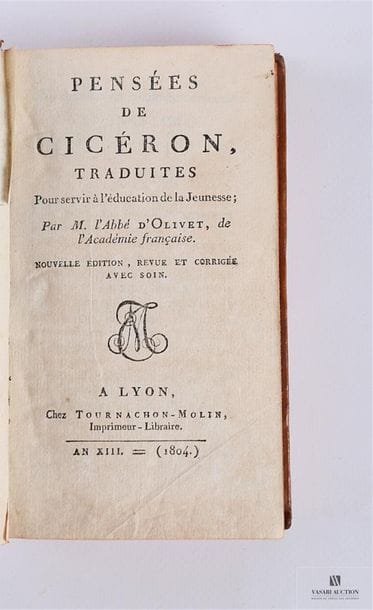 [LITTERATURE] 
d'OLIVET Abbé - Pensées de...