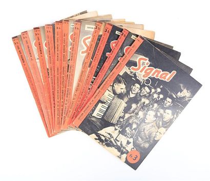 [REVUE SIGNAL]
Lot comprenant douze revues...