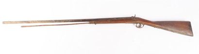 Fusil de chasse mono canon à percussion,...
