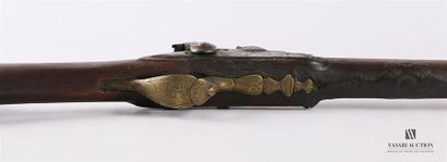 Fusil monocanon, platine à silex transformé...