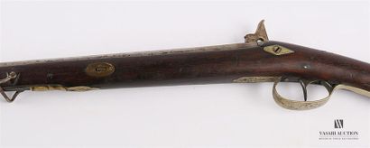 Fusil de chasse mono canon à percussion,...