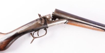 Fusil de chasse à canon juxtaposé - percussion...