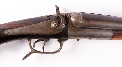 Fusil de chasse à canon juxtaposé - percussion...
