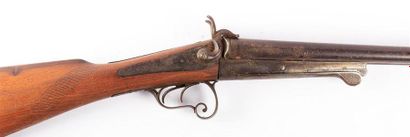 Fusil de chasse à broches, platines en arrière,...