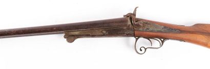 Fusil de chasse à broches, platines en arrière,...