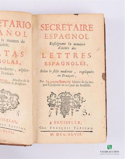 SOBRINO François - Secrétaire espagnol, enseignant...