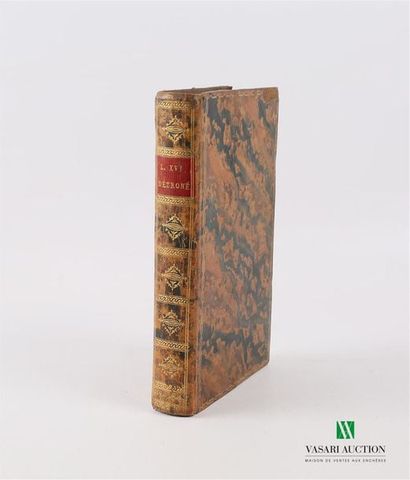 PROYART Abbé - Louis XVI détroné avant d'être...
