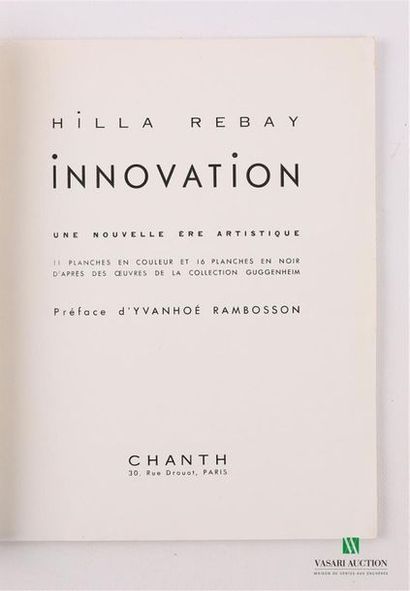 REBAY Hilla - Innovation, une nouvelle ère...