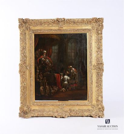 Ecole Hollandaise vers 1640
Le roi de Babylone
Huile...