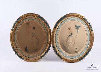 ICART Louis (1888-1950) d'après
Jeune fille...