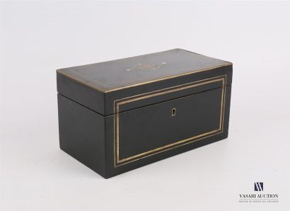 Coffret en placage de bois noirci dans des...