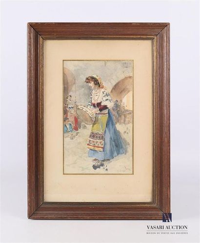 TOFANI Osvaldo (1849-1915)
Jeune bohémienne...