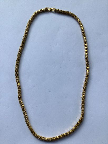Collier en or jaune 750 millièmes 
45 cm
Poids...