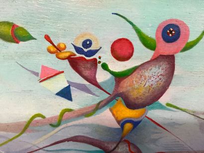 MEJIAS Alvaro: small oil on panel after Alvaro...