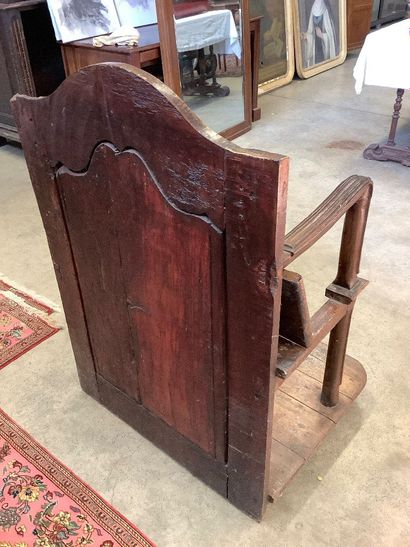 Double-seated church stall armchair for the...