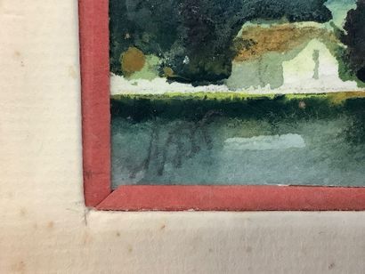 Abbatucci Violaine (after) small watercolor...