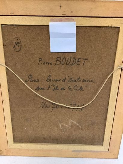 BOUDET Pierre 1915-2011: oil on panel 