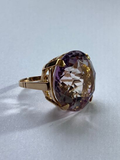 Bague en or jaune 750 millièmes ornée d’une...