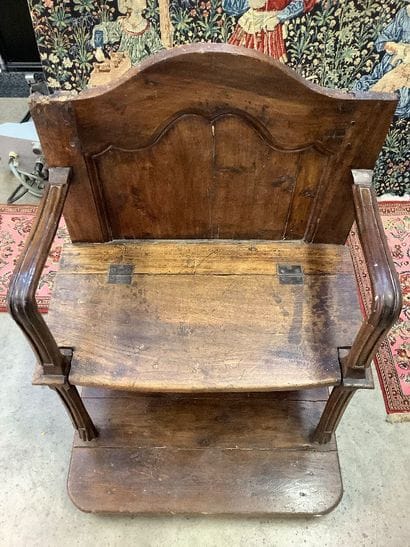 Double-seated church stall armchair for the...