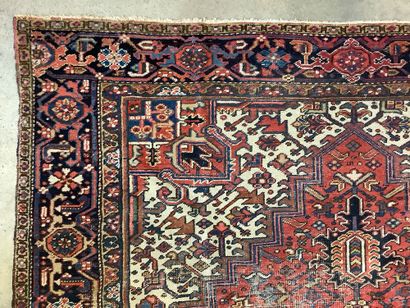 Persian wool hand carpet in the HERIZ style,...
