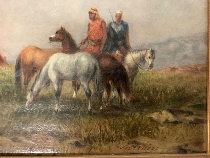Narcisse BERCHERE (1819-1891)
Oil on panel,...