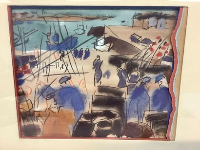 QUERE René: mixed media drawing 
