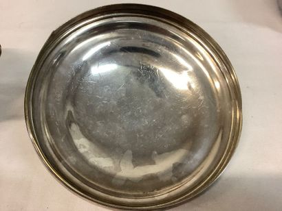 Soupière en métal argenté, hauteur 17 cm,...