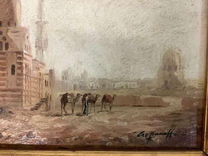 G. PANAFFE, Orientalist painter late 19th...