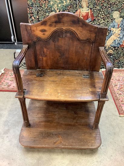 Double-seated church stall armchair for the...
