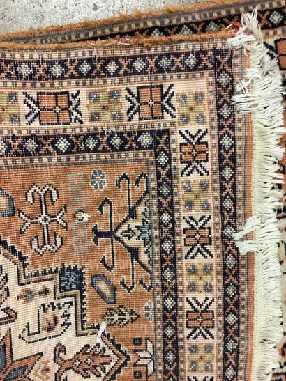 Persian wool hall rug, approx. 77.5 X 305...
