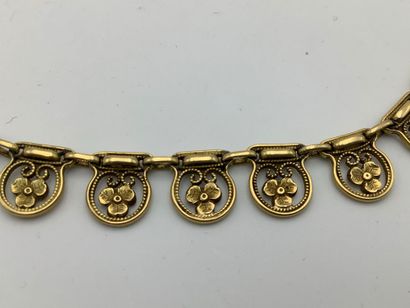 Collier en or jaune 750 millièmes. 42 cm
Poids...