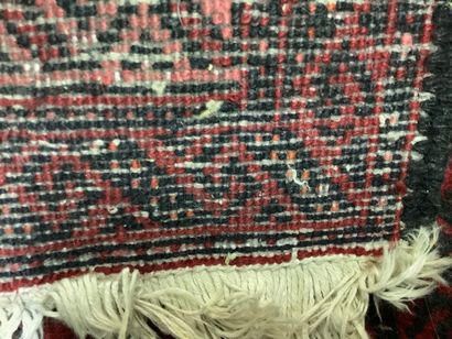 Persian corridor carpet, handmade wool, geometric...