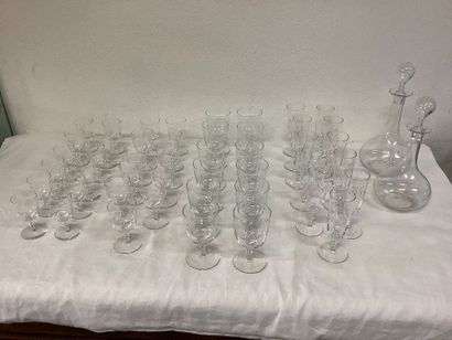 Cristal: très beau service de verres en cristal...