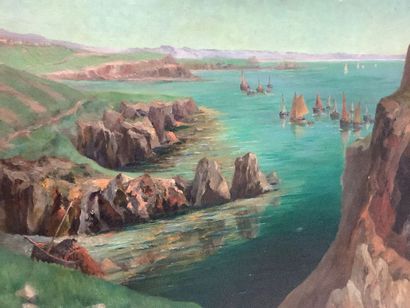 Emile SINS, painter, early 20th century,...