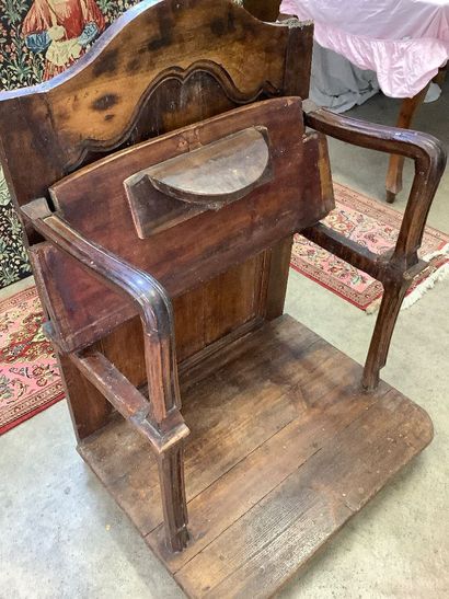 Double-seated church stall armchair for the...
