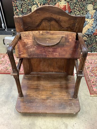 Double-seated church stall armchair for the...