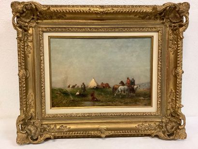 Narcisse BERCHERE (1819-1891)
Oil on panel,...