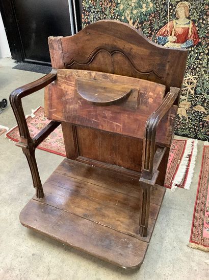 Double-seated church stall armchair for the...