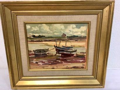 Oil on panel representing a view of Ster...