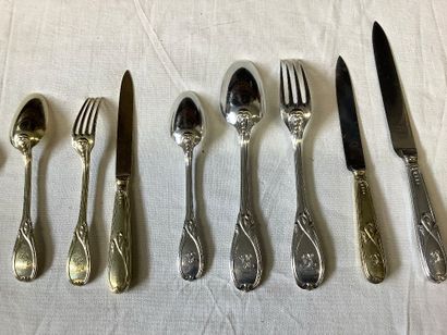 Argent et Vermeil: Très belle Ménagère en...