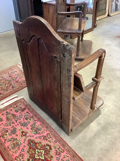 Double-seated church stall armchair for the...