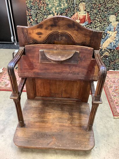Double-seated church stall armchair for the...
