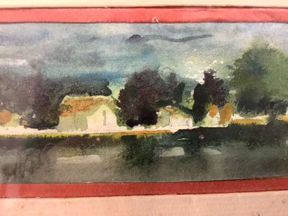 Abbatucci Violaine (after) small watercolor...