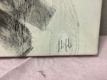 Jean-Luc FEITAS 1954-2011: lot of 4 abstract...